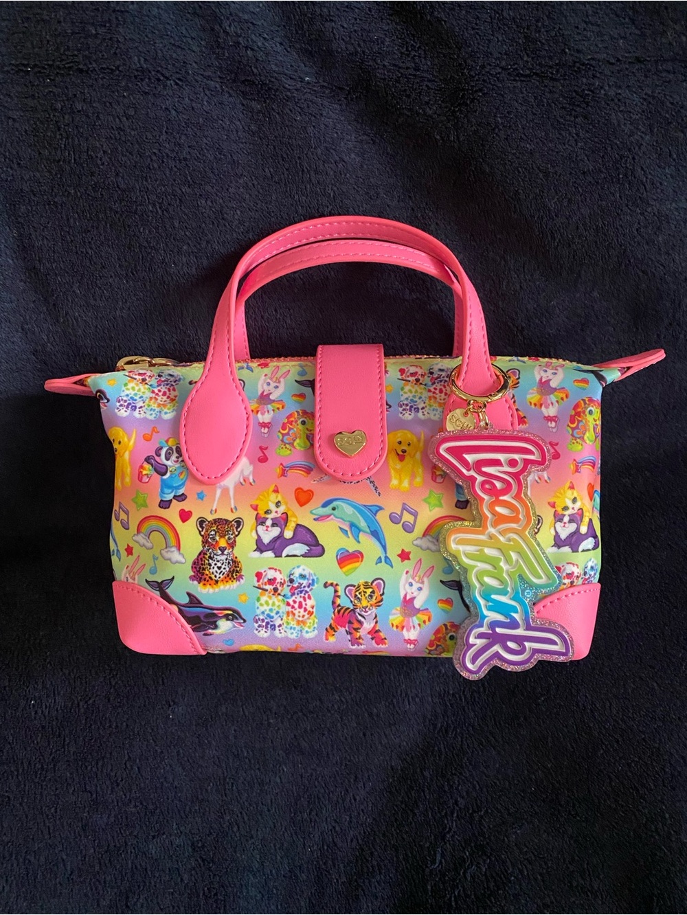 Stoney Clover Lane x Lisa Frank mini pouchette crossbody bag - EUC - Picture 2 of 6